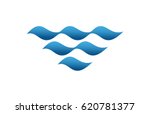 simple wave icon | Shutterstock .eps vector #620781377