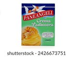 Small photo of Rome, Italy – February 17, 2024: Powdered custard PANEANGELI. Paneangeli is an Italian Brand of Cameo Dr. Oetker