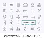 furniture icons design for... | Shutterstock .eps vector #1356431174
