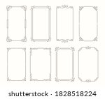 vector outline frame set.... | Shutterstock .eps vector #1828518224