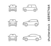 set cars icons | Shutterstock .eps vector #688907464