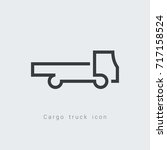 logo  cargo truck icon | Shutterstock .eps vector #717158524