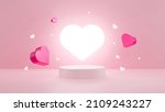 3d render valentine's day stage ... | Shutterstock . vector #2109243227