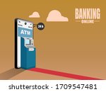 banking online on website or... | Shutterstock .eps vector #1709547481