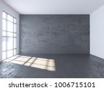 bright concrete room with empty ... | Shutterstock . vector #1006715101