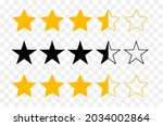 star icon. five stars rating... | Shutterstock .eps vector #2034002864