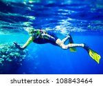 Child Scuba Diver With Group...