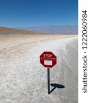 Small photo of sign warning of heat in Death Valley. Death Valley is the largest national park in the lower 48 states, and the hottest, driest and lowest of all the national parks in the United States