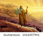 Moses-with-ten-commandments Image - Free Stock Photo - Public Domain ...