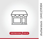 Store icon vector. Simple store sign in modern design style for web site and mobile app. EPS10