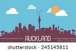 Auckland New Zealand Skyline...