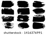 collection of vector grunge... | Shutterstock .eps vector #1416376991