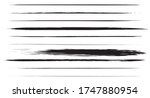 vector set of grunge black... | Shutterstock .eps vector #1747880954