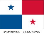 panama flag  official colors... | Shutterstock . vector #1652748907