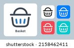 basket icon   vector... | Shutterstock .eps vector #2158462411
