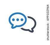chat icon | Shutterstock .eps vector #699102964