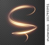 glowing shiny spiral lines... | Shutterstock .eps vector #1017955951