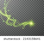 green spiral spring wind effect ... | Shutterstock .eps vector #2143158641