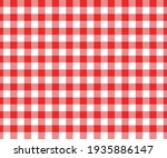 Red And White Gingham Seamless...