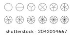 circles divided in segments... | Shutterstock .eps vector #2042014667