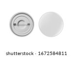 blank white button badge mockup ... | Shutterstock . vector #1672584811