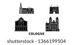 germany  cologne flat travel... | Shutterstock .eps vector #1366199504