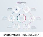 vintage timeline infographic... | Shutterstock .eps vector #2023569314