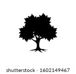 tree icon vector silhouette ... | Shutterstock .eps vector #1602149467