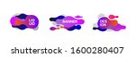 liquid banners  blue  pink ... | Shutterstock .eps vector #1600280407