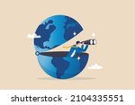 world economic vision or... | Shutterstock .eps vector #2104335551
