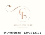 cb monogram.typographic logo... | Shutterstock .eps vector #1293812131