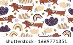 vector seamless pattern with... | Shutterstock .eps vector #1669771351