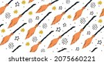 witch seamless pattern.... | Shutterstock .eps vector #2075660221