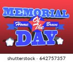 3d render of memorial day... | Shutterstock . vector #642757357