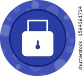 beautiful security lock glyph... | Shutterstock .eps vector #1564361734