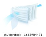 5 layer filter material for... | Shutterstock .eps vector #1663984471