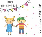 children's day vector... | Shutterstock .eps vector #646851034