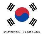 flag south korea | Shutterstock . vector #1153566301
