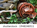 Old Broken Terracotta Flower...