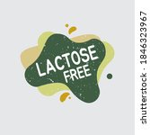 lactose free icon. food badge... | Shutterstock .eps vector #1846323967
