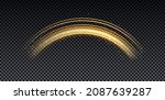 gold magic arc. abstract magic... | Shutterstock .eps vector #2087639287