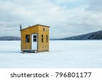 Shack Made Of Plywood For Ice...