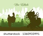 illustration of famous indian... | Shutterstock .eps vector #1360933991