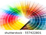 Color palette, guide of paint samples, colored catalog