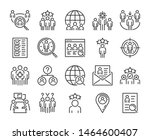 executive search icon. head... | Shutterstock .eps vector #1464600407
