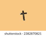 Small photo of Modest crosslet with crucifixion for wearing on the neck