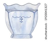 Blue Porcelain Vase With...