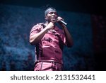 Small photo of London, UK - February 25th, 2022: KSI performs on stage at Wembley Arena on February 25th, 2022 in London