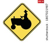 Vector Illustration Of Tractor...
