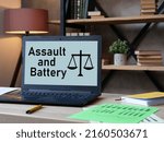 Small photo of Assault and Battery are shown using a text